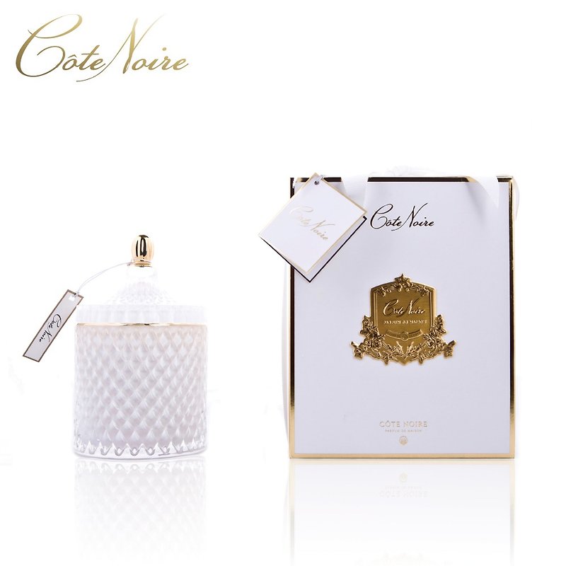 French Côte Noire Côteland Jasmine Tea Art Scented Candle 450g - Fragrances - Other Materials White