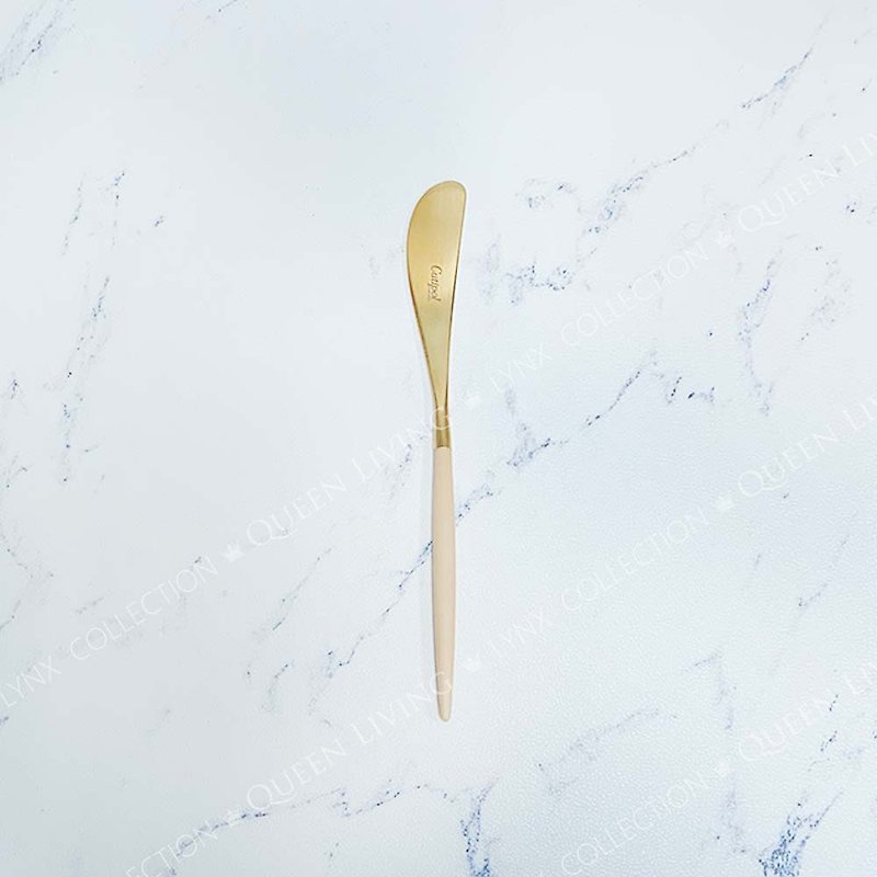 GOA BEIGE MATTE GOLD BUTTER KNIFE - Cutlery & Flatware - Stainless Steel Khaki
