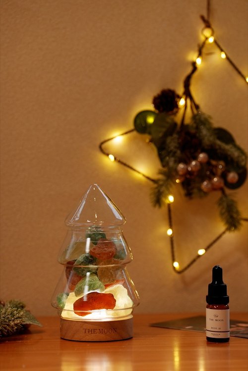 THE MOON 聖誕杯 黃水晶X綠螢石X紅瑪瑙 水晶擴香燈