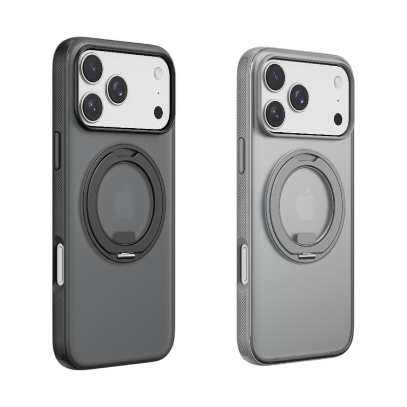 iPhone 17 手機殼 煥彩系列 360度旋轉支架防摔磁吸保護殼 - 手機殼/手機套 - 其他材質 