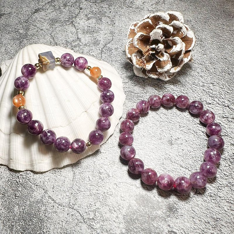 天然紫祖母晶 設計手鏈 - 手鍊/手鐲 - 水晶 紫色