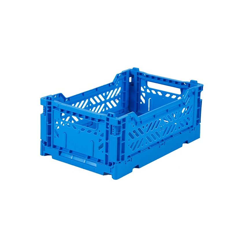 Turkey Aykasa Folding Storage Basket (S)-Hero Blue - กล่องเก็บของ - พลาสติก 