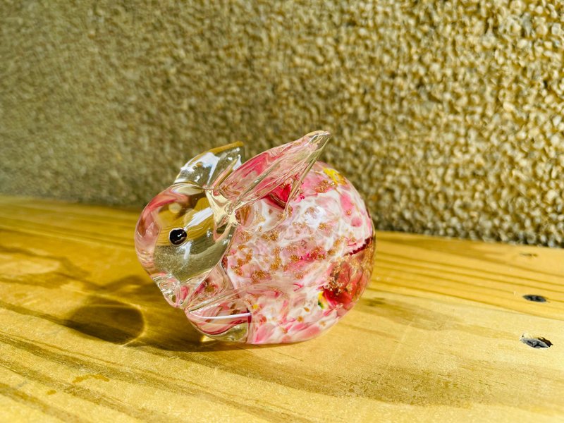 水晶玻璃 可愛兔子 兔年 生肖擺飾 琉璃 紙鎮 - 擺飾/家飾品 - 玻璃 