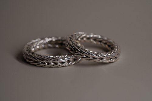 Silversmith 925銀編織紋Julius戒指 (價格為單件售價)