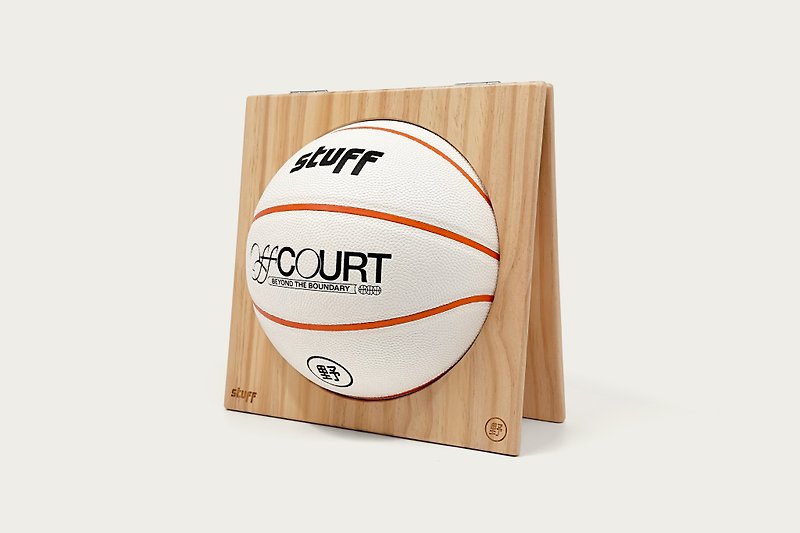 Offcourt Basketball with Display Wood Frame - อุปกรณ์ฟิตเนส - วัสดุอื่นๆ ขาว
