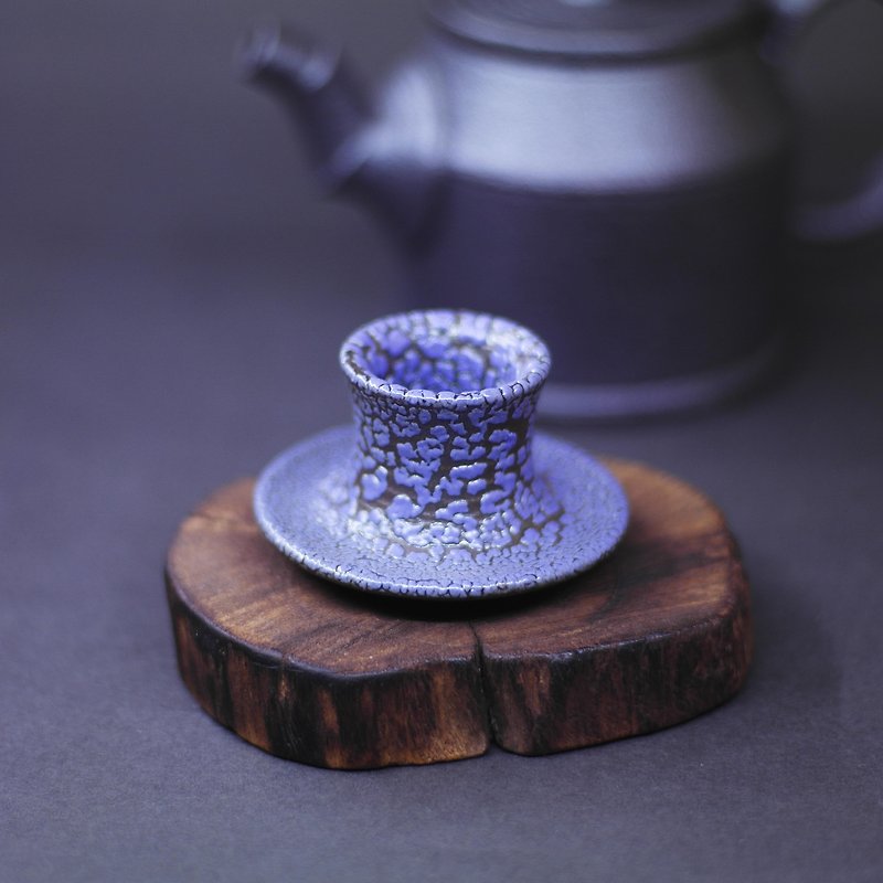 Purple East sets hand-made pottery tea props - ถ้วย - ดินเผา 