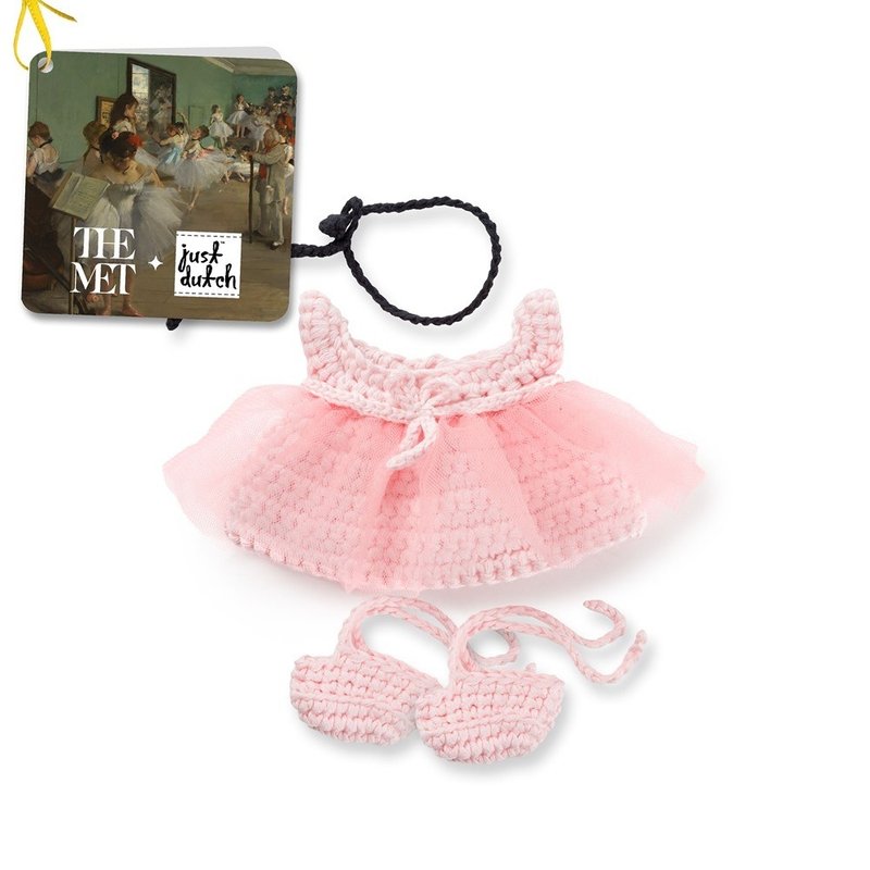 Just Dutch | Pink degas outfit handmade - Stuffed Dolls & Figurines - Cotton & Hemp Pink