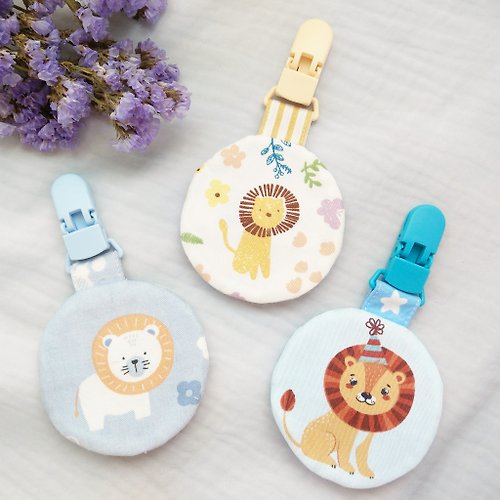 QQ rabbit 手工嬰幼兒精品 彌月禮盒 都是獅子-3款可選。圓形平安符袋 (可繡名字)