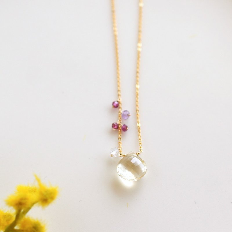 14 kgf - coloring gaze necklace - Necklaces - Semi-Precious Stones Yellow