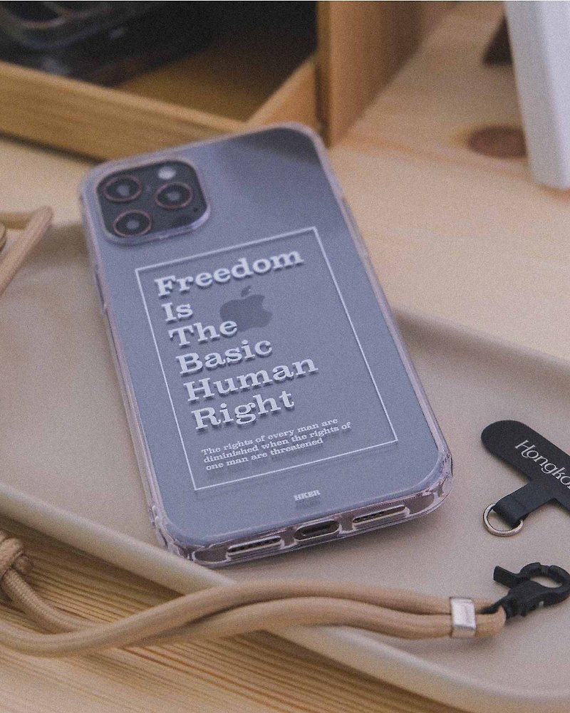 香港ブランド 移民ギフト All Right ReservedシリコーンiPhoneケース - スマホケース - プラスチック 