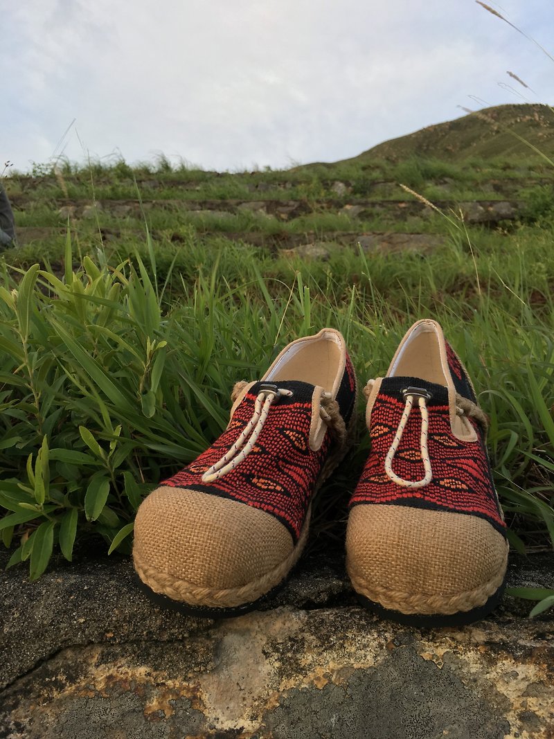 Original Eco-Brand : EARTH.er :: LAVA Eco Shoes - Sandals - Cotton & Hemp Red