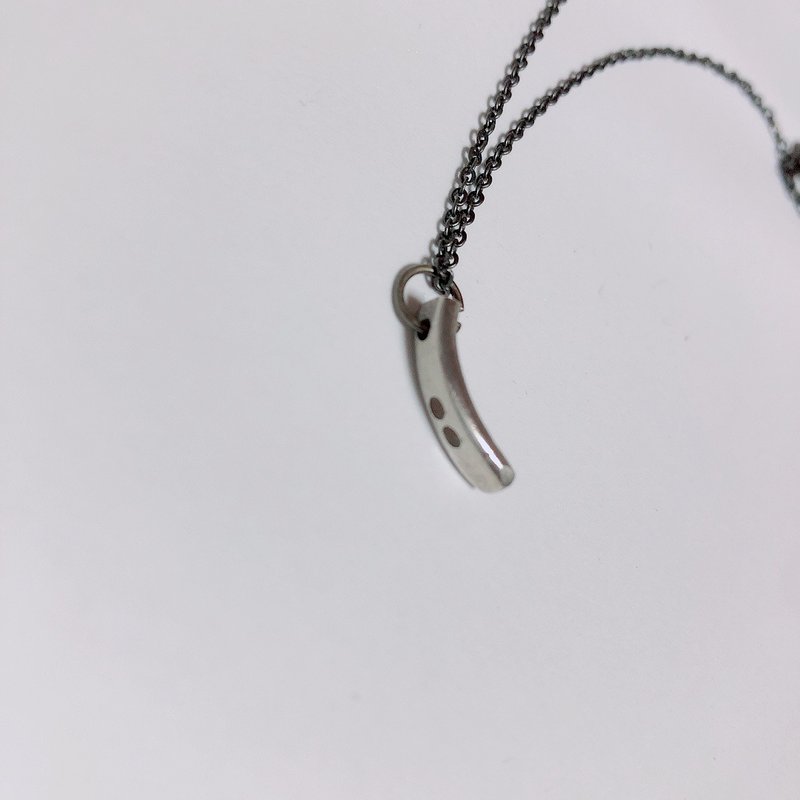 モールス信号　ネックレス(L) - 項鍊 - 銀 銀色