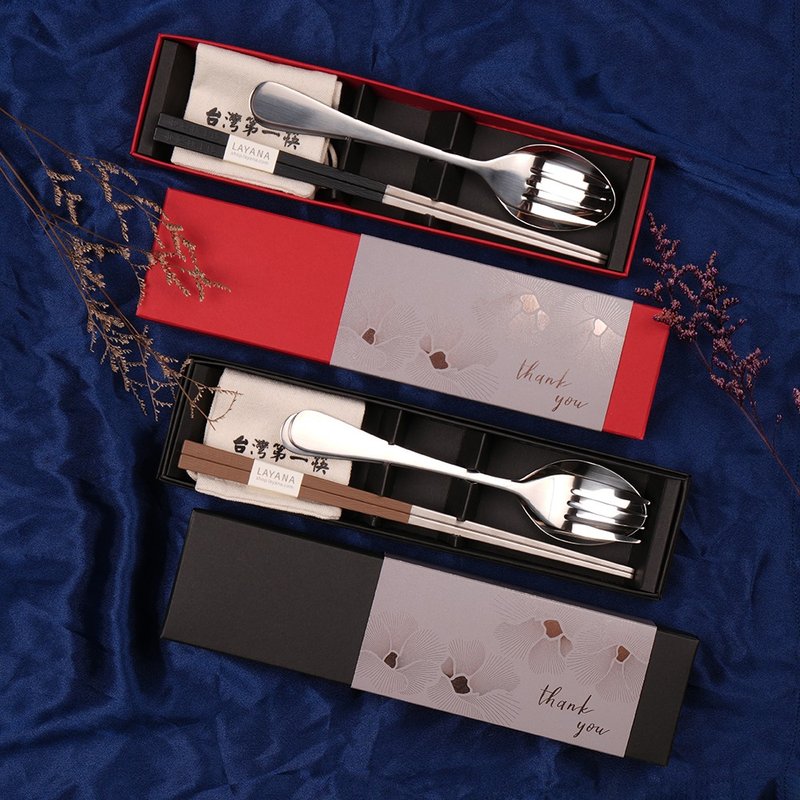 【台灣第一筷】畢業禮物-環保餐具組 謝師禮、情人禮、祝賀禮物 - 筷子/筷架 - 其他金屬 多色