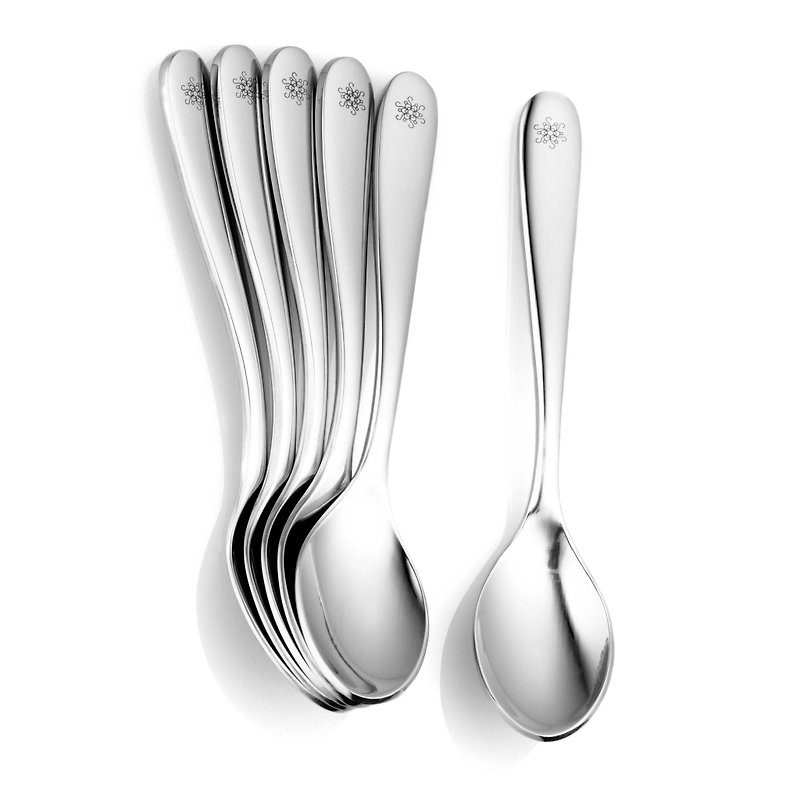 samova / Tea Spoon / Crisp High-Five with Small Tea Cup - Cutlery & Flatware - Other Metals Gray