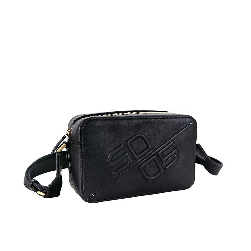 [SOBDEALL] SD logo crossbody men's bag - Messenger Bags & Sling Bags - Other Materials Black