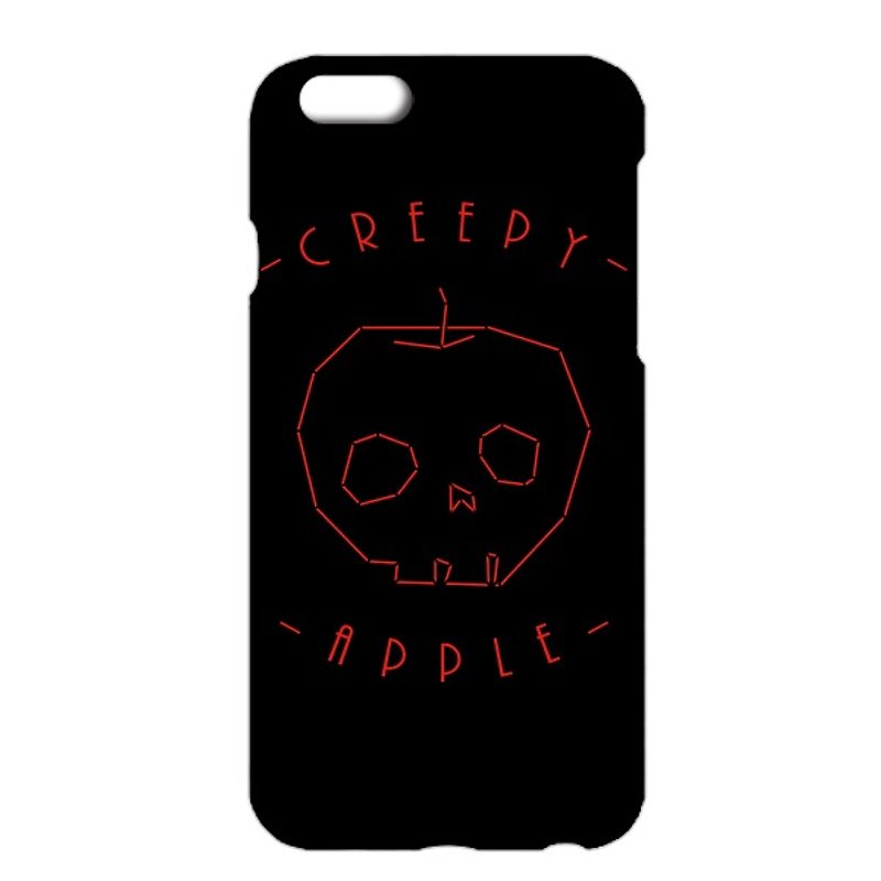 [IPhone case] Creepy apple 2 / black - Phone Cases - Plastic Black