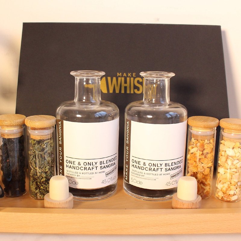 Staycation Christmas Gift DIY Kit | Homebrew Mini Sangria Kit - Other - Glass 