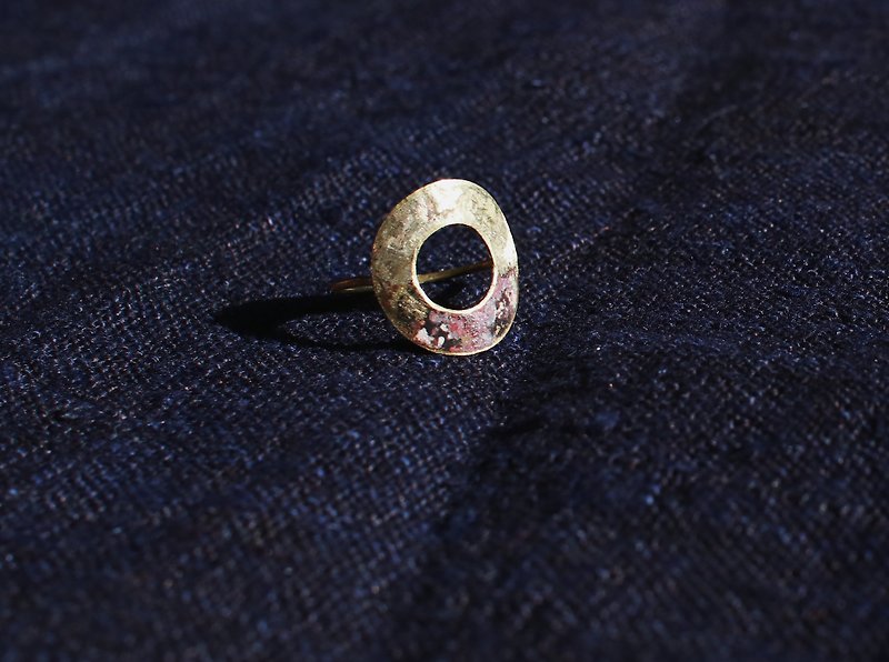 MU solar eclipse series circle ring - General Rings - Copper & Brass Gold