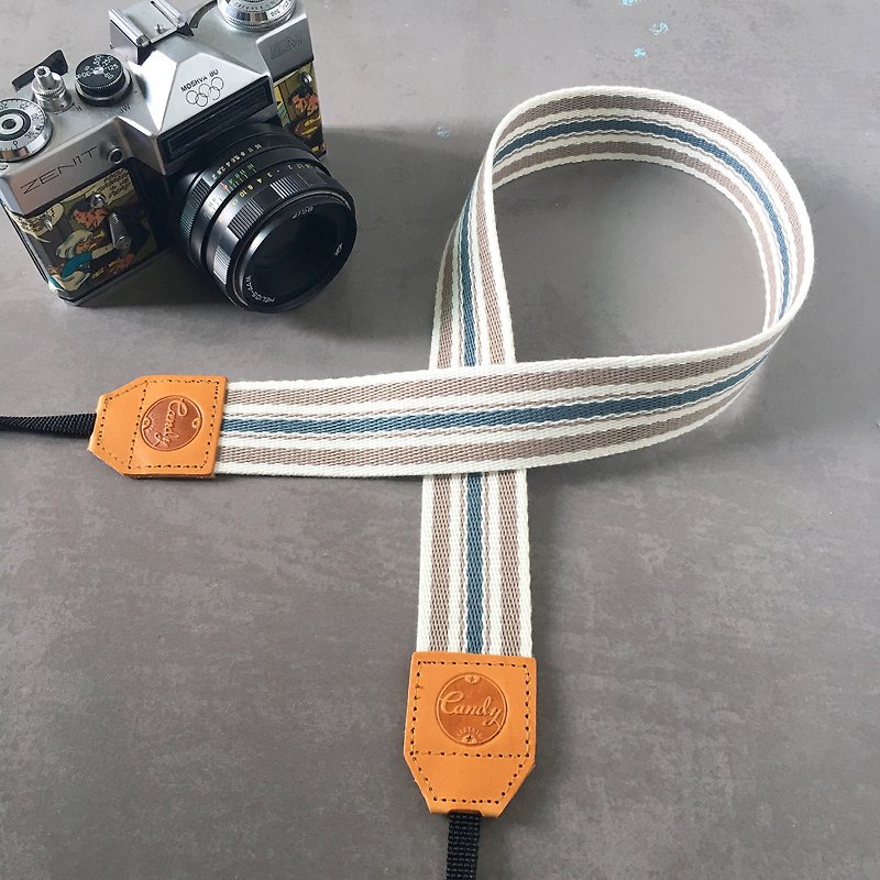 Gray Mix  Mirrorless or DSLR Camera Strap - Cameras - Cotton & Hemp Gray