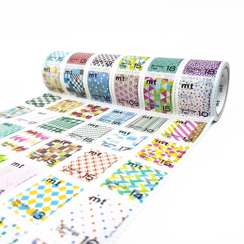 mt Wrap 自黏式和紙包裝紙 S / 切手Deco (MTWRMI70) / 2019SS - 包裝材料 - 紙 多色