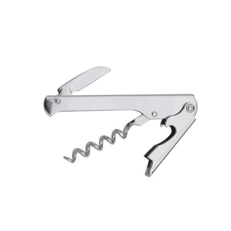 Norpro WAITER'S CORKSCREW WITH KNIFE - Bottle & Can Openers - Other Metals Silver