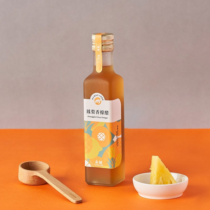 [Yongzhen] Pineapple Lemon Vinegar 250ml Fruit Vinegar Healthy Fruit Vinegar 2 years of brewing and natural fermentation - น้ำส้มสายชู - สารสกัดไม้ก๊อก สีส้ม