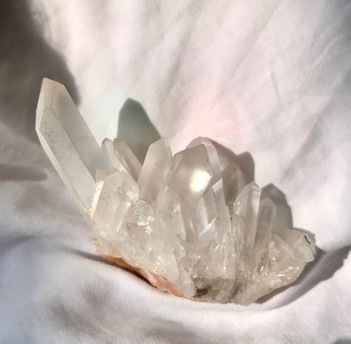 Could9Crystal 天鵝型 特別紋絡 白水晶簇 晶花 水晶原礦 天然原石水晶 crystal