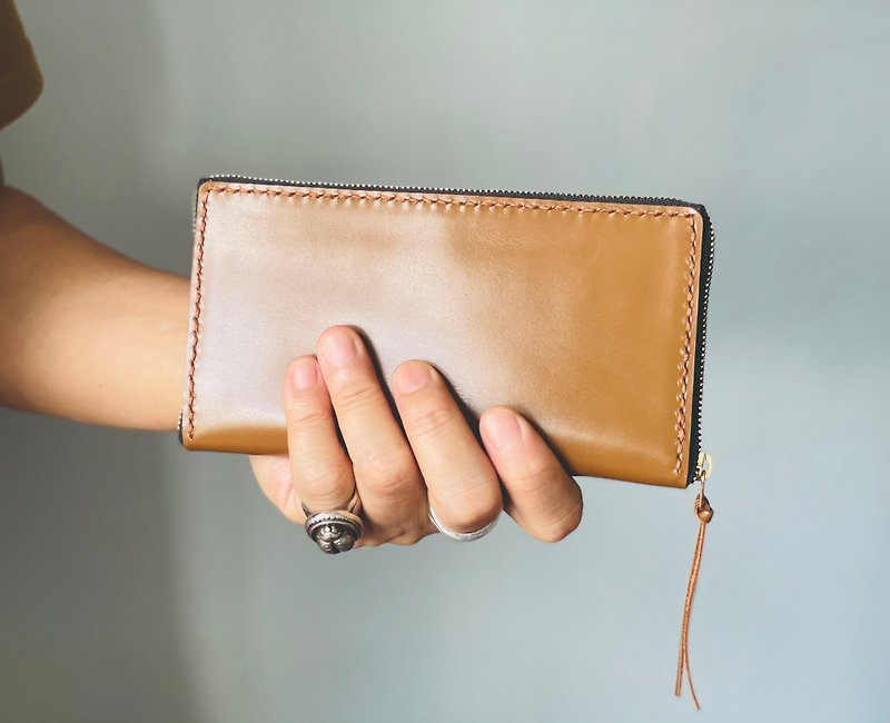 zemoneni 超薄錢夾 香港設計 ultra-thin wallet - 銀包 - 真皮 咖啡色