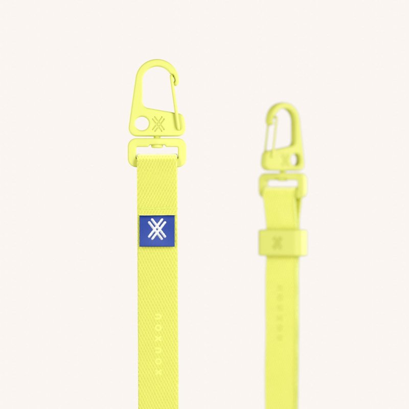 XOUXOU Phone Slim Lanyard-Limoncello - อุปกรณ์เสริมอื่น ๆ - ไนลอน สีเหลือง