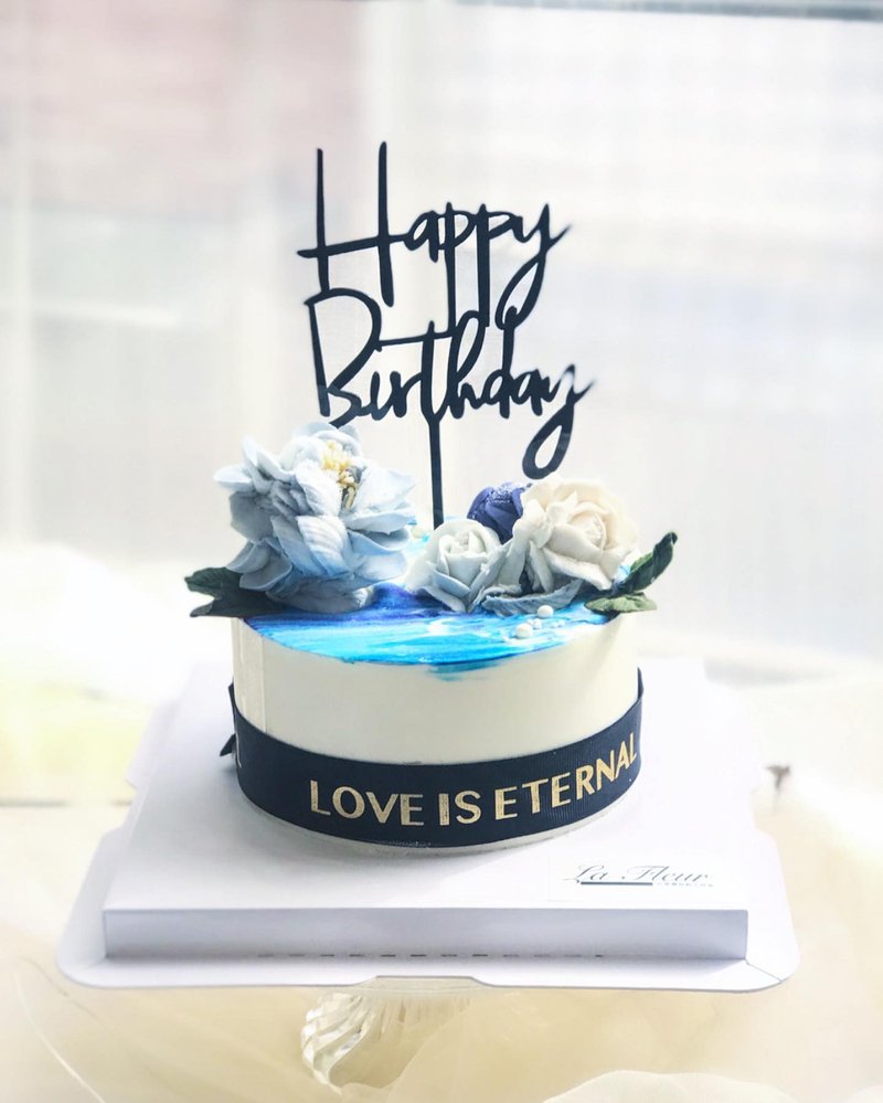 【疫情也要生日蛋糕】限定自取!!!-韓國最夯裱花輕乳酪蜂蜜蛋糕 - 蛋糕/甜點 - 新鮮食材 