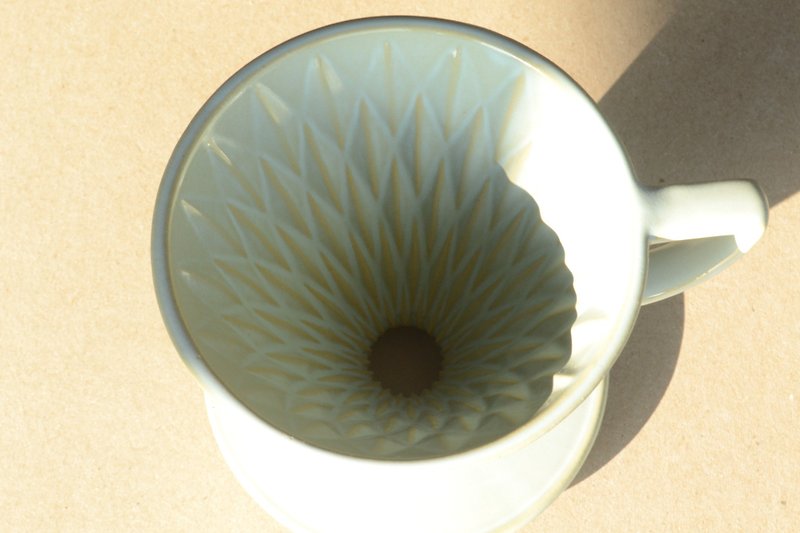 湖水藍切子濾杯02款 - 咖啡杯/馬克杯 - 陶 銀色