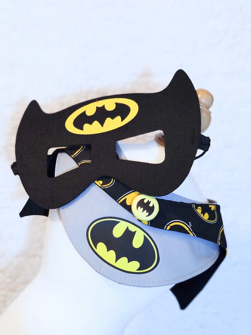 Batman. Batman-shaped pet scarf/necklace with eye patch - Clothing & Accessories - Cotton & Hemp 