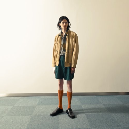 那舒比古著 NaSuBi Vintage 【NaSuBi Vintage】高腰雙褶純色古著短褲