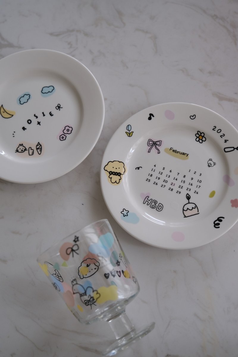 【體驗】玻璃/瓷器 轉貼印生日盤 紀念日盤手作課程|文化幣可 - 陶藝/玻璃 - 玻璃 