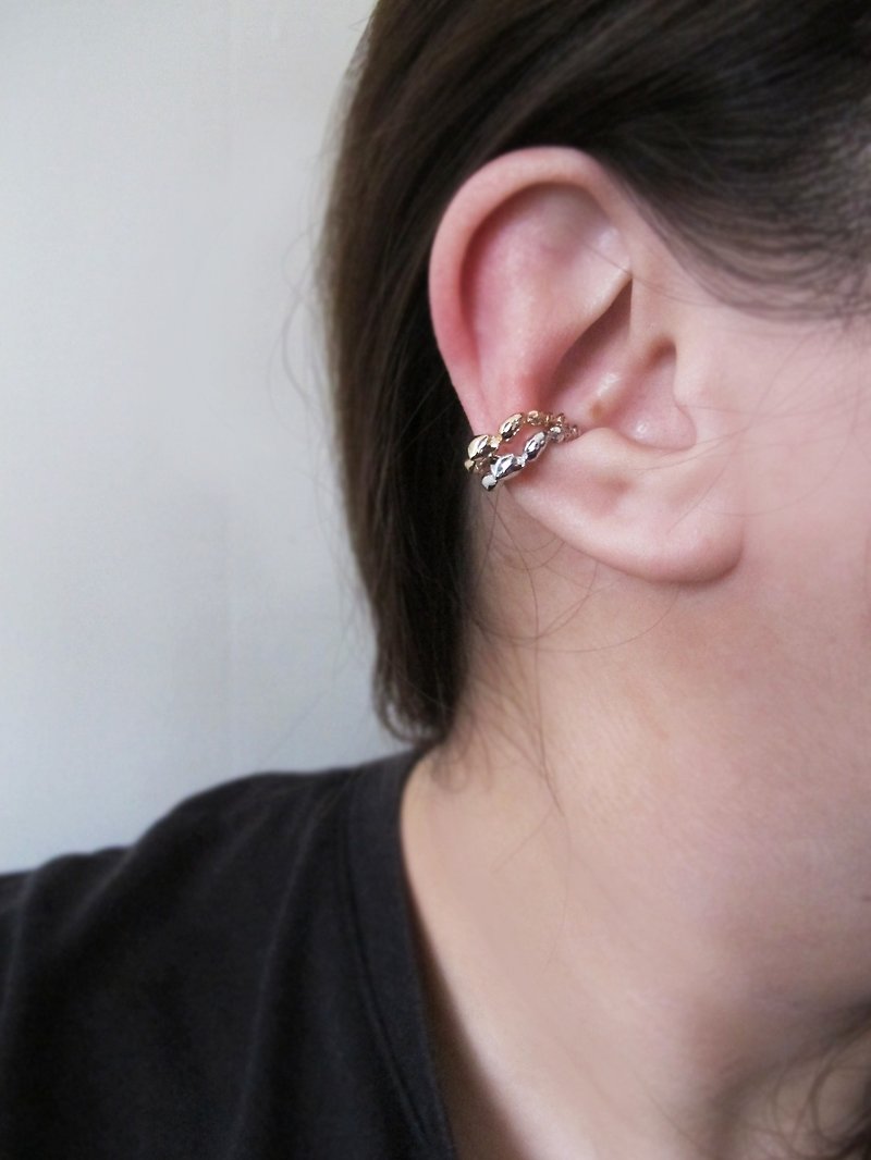 Bubble ear buckle L-single - Earrings & Clip-ons - Silver Silver