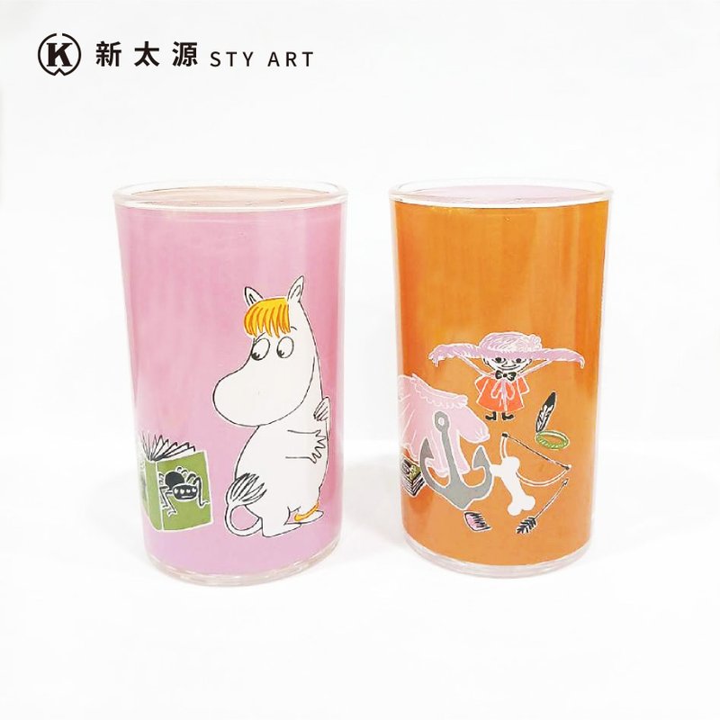 【Pinkoi x Moomin】姆明 歌妮 小美 玻璃水杯 - 杯子 - 玻璃 橘色