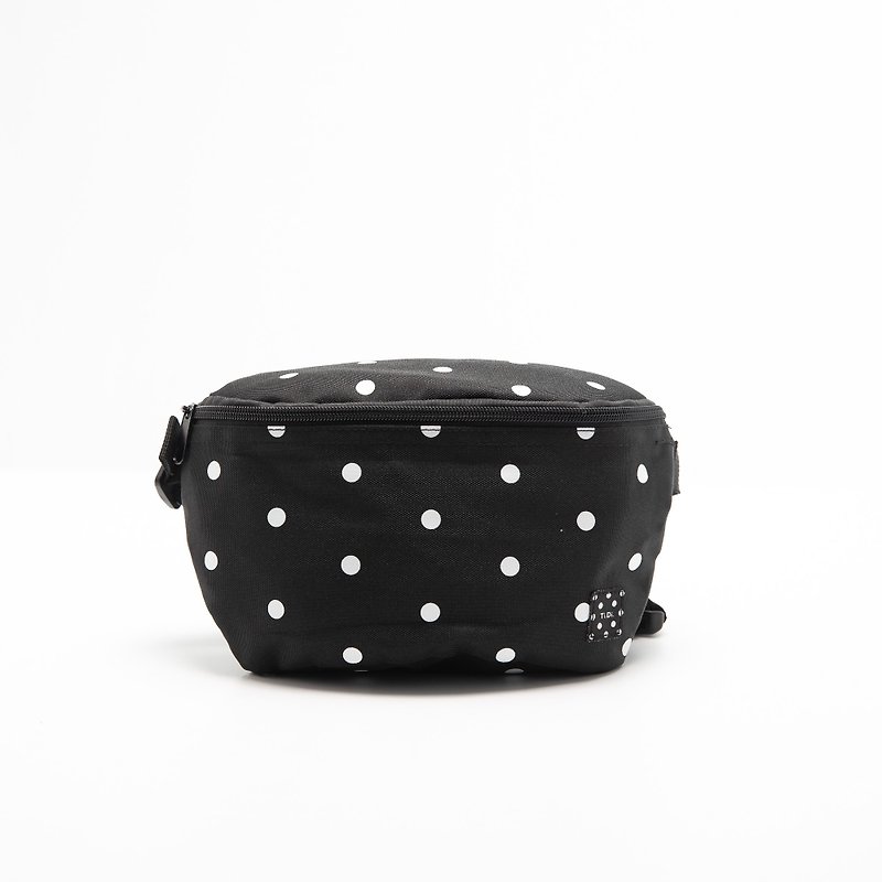 TiDi Polka dot Belt Bag - Handbags & Totes - Waterproof Material Black