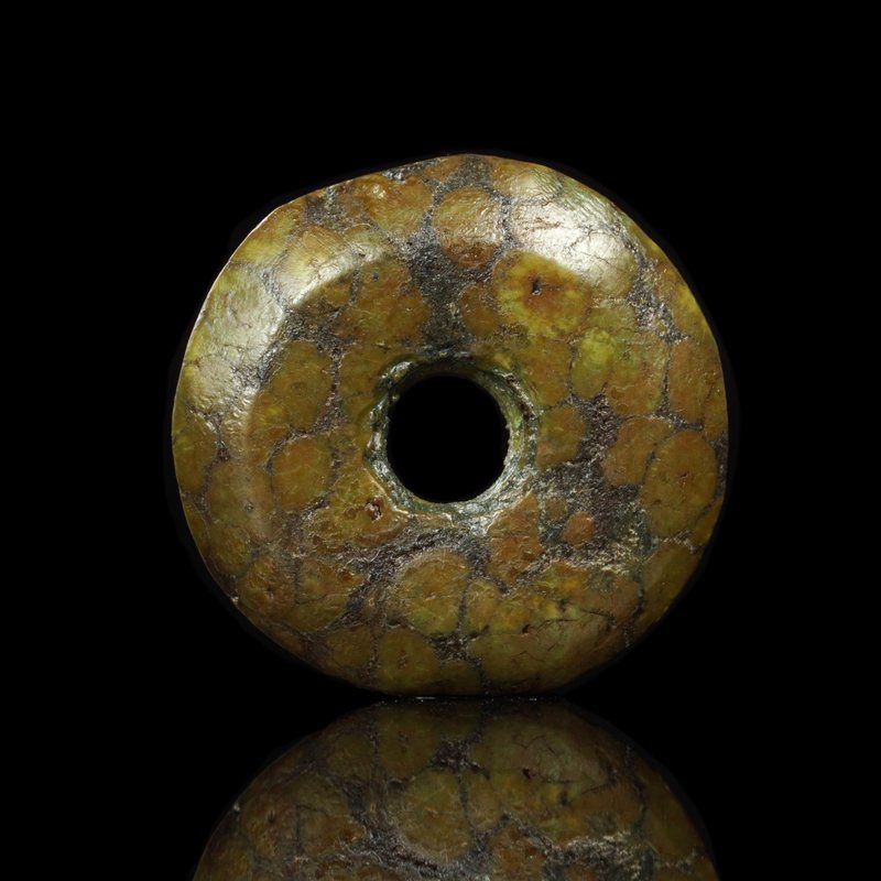 老綠松石珠-平安扣造型 - 其他 - 其他材質 