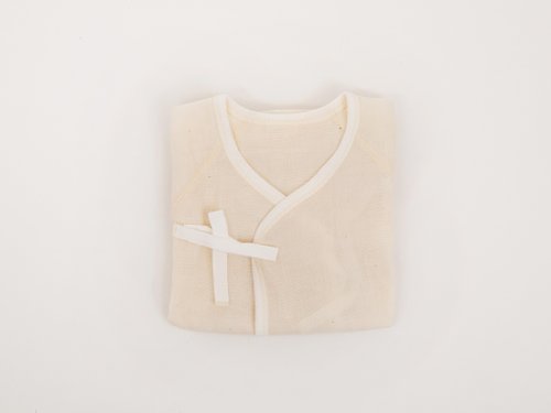MARURU 日本手作 • 六層紗 日本製新生兒有機棉紗布衣