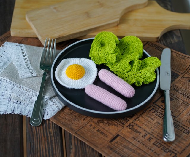 Crochet Bacon, Play English Breakfast, Pretend Play Food, Kids