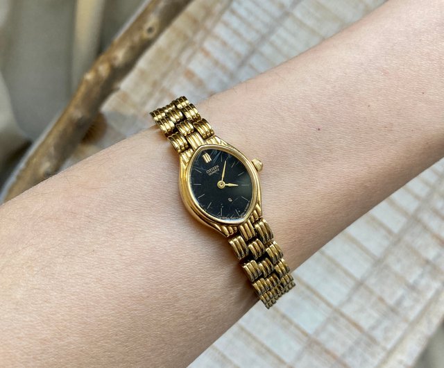 CITIZEN シチズン　アンティーク　ブレスレット時計　ゴールド×シルバー 500x0.jpg