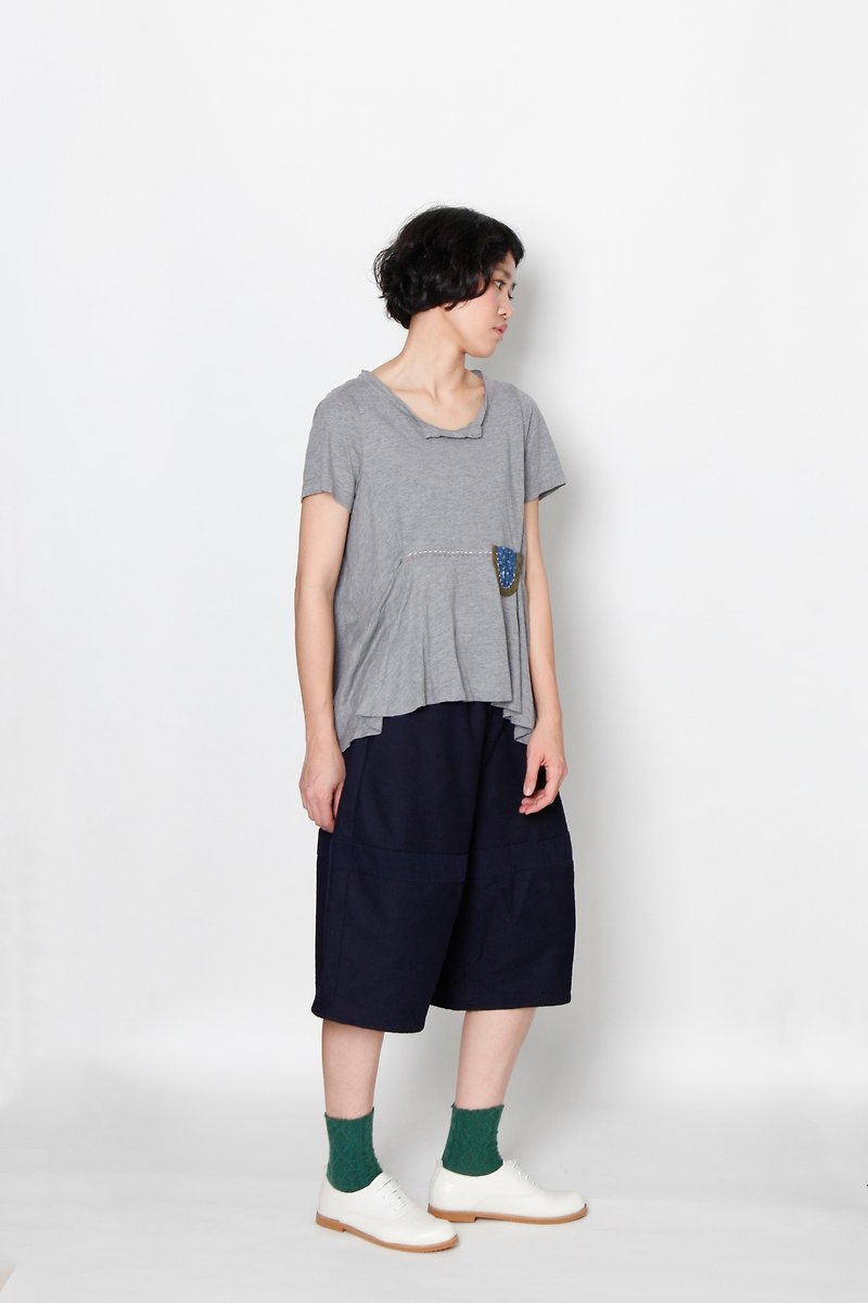 And – you like – small pockets and decorative tops - Women's Tops - Cotton & Hemp Gray