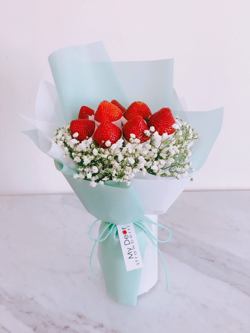 草莓花束-Summer Love 蒂芬尼小型草莓花束 - 乾燥花/永生花 - 植物．花 多色