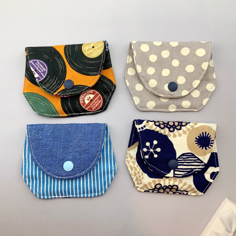 Cute pure cotton coin purse/headphone storage/ stamp storage--Firework style on the lower right - Coin Purses - Cotton & Hemp 