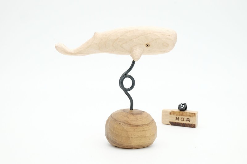 小動物ヒーリング_カエデの木彫りの小さな香りのマッサージクジラ5（手彫りの木）の学科 - その他 - 木製 ゴールド