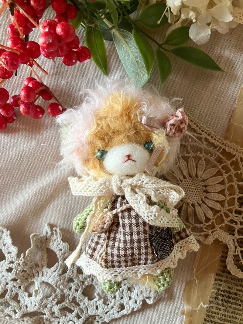 Amigurumi Doll [Soft Winter] Yellow Bear Mini Doll - ตุ๊กตา - เส้นใยสังเคราะห์ สีเหลือง