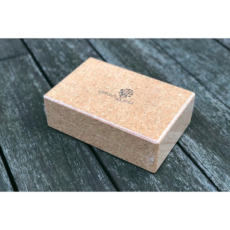 Natural Cork Yoga Brick - อุปกรณ์ฟิตเนส - ไม้ก๊อก สีกากี
