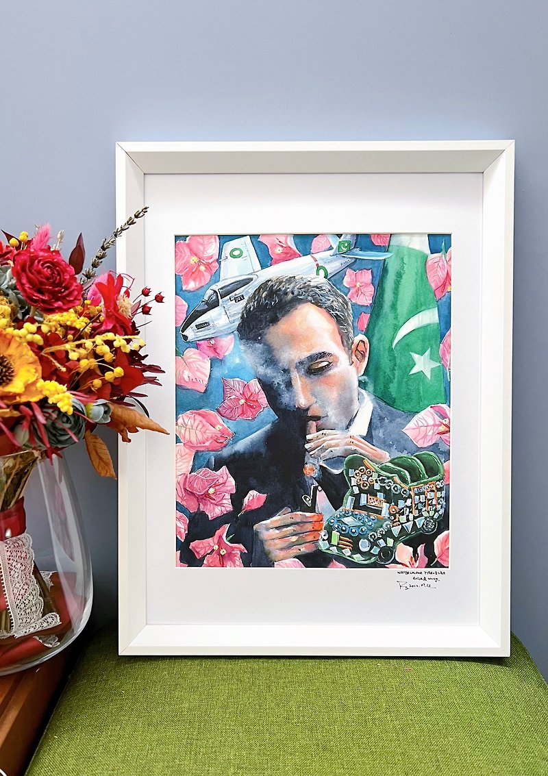 【Customized Large Size Creative Watercolor Painting】Portrait|Gift|Memory|Wedding - Customized Portraits - Paper Multicolor