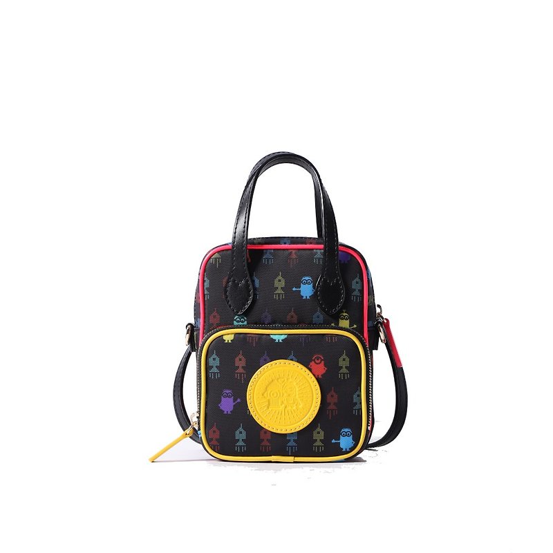 Mininos Jacquard with Leather Backpack - Backpacks - Genuine Leather Multicolor