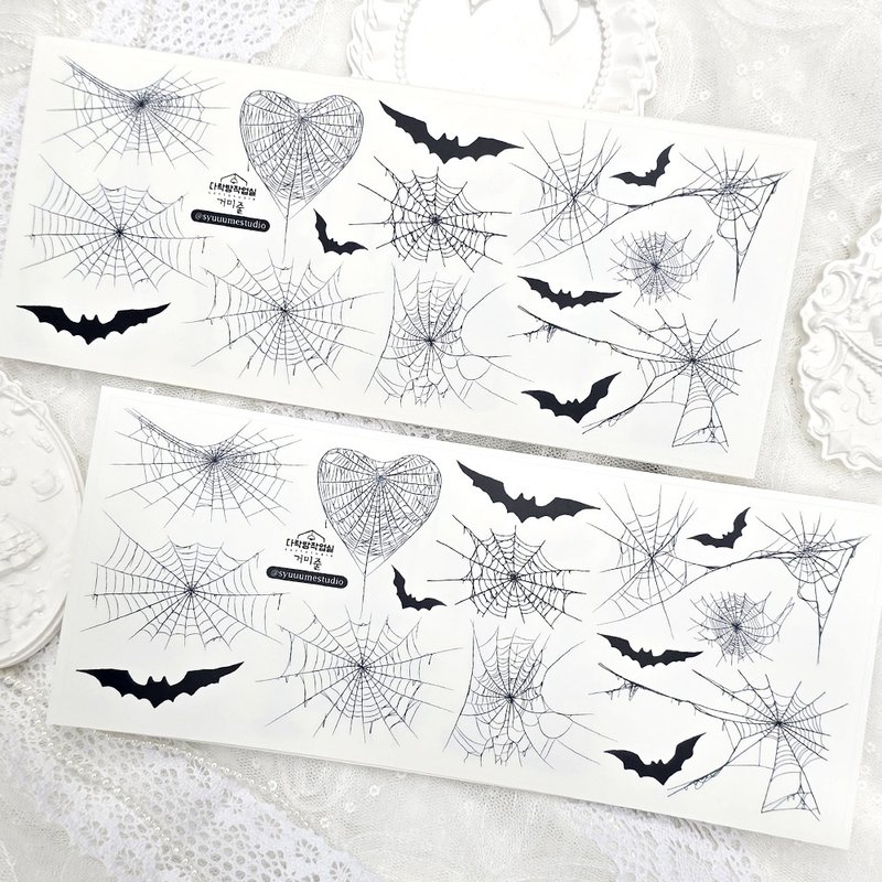 :spiderweb: Matte Transparent sticker - 貼紙 - 其他材質 